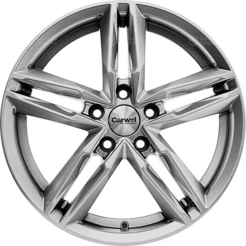 Колесный диск Carwel Малык 140 7.5xR18 5x114.3 ET45 DIA66.1 серебристый металлик