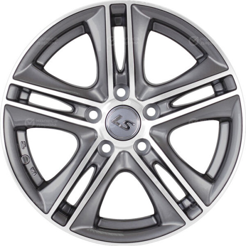 Колесный диск LS LS 191 7xR16 4x108 ET27 DIA65.1 насыщенный темно-серый полностью полированный