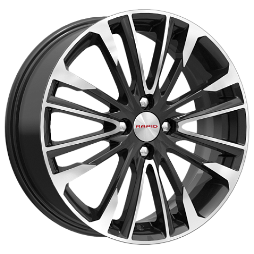 Легковой диск КиК Сильверстоун 6,5x17 4x98 ET35 58,6 Алмаз черный