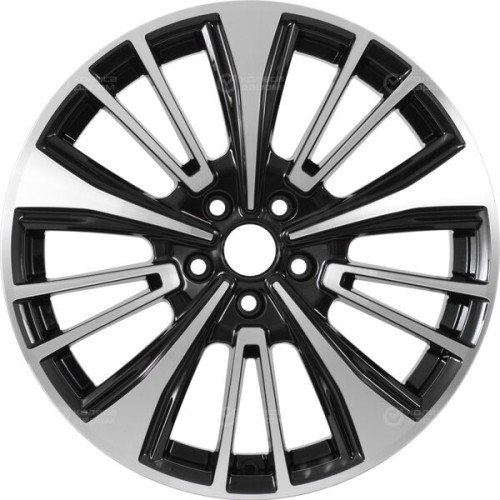 Колесный диск СКАД KL-1060 7.5xR18 5x108 ET47 DIA60.1 черный глянцевый с полированной лицевой поверхностью