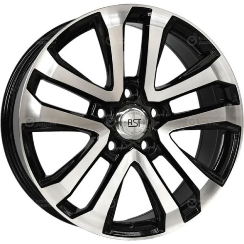 Колесный диск RST R2205FF 9xR22 5x150 ET45 DIA110.1 глянцевый черный с полированной лицевой частью