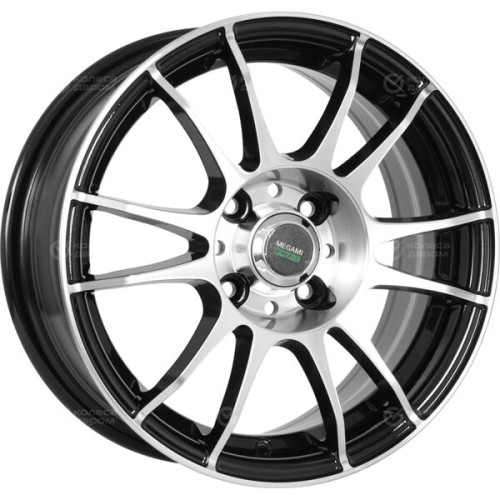 Колесный диск Megami MGM-3 6xR15 5x100 ET38 DIA57.1 черный полностью полированный