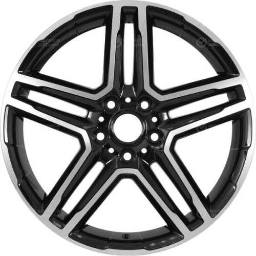 Колесный диск Replay FA33 7.5xR18 5x114.3 ET33 DIA67.1 черный глянцевый с полированной лицевой частью