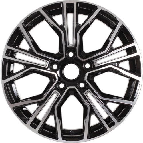 Колесный диск СКАД Тибет 6.5xR17 5x112 ET43 DIA66.6 черный глянцевый с полированной лицевой поверхностью