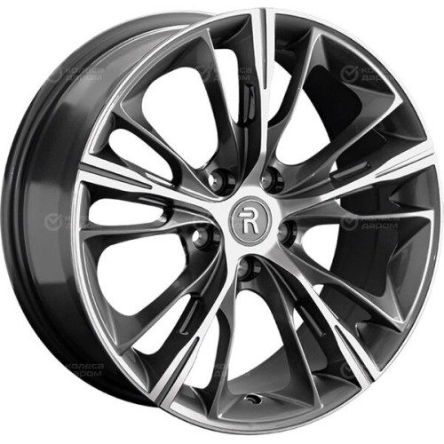 Колесный диск Replay HV67 8xR18 5x114.3 ET37 DIA66.6 глянцевый темно-серый с полированной лицевой частью