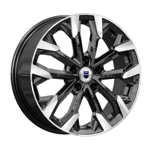 Легковой диск КиК Морейн 6,5x17 5x114,3 ET40 66,1 Алмаз черный (уценка: имеется дефект)