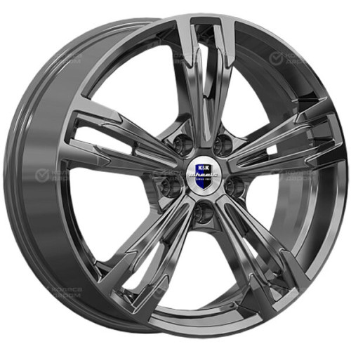 Колесный диск КиК KarreraLight 7xR18 5x115 ET45 DIA70.2 насыщенный темно-серый полностью полированный
