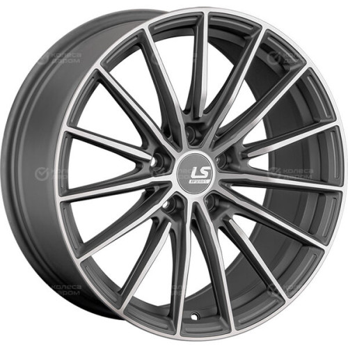 Колесный диск LS FlowForming LS RC63 8xR18 5x112 ET30 DIA66.6 темно-серый матовый