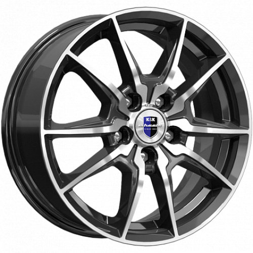 Легковой диск КиК Адамар (КС886) 6,5x16 5x100 ET40 67,1 Алмаз черный