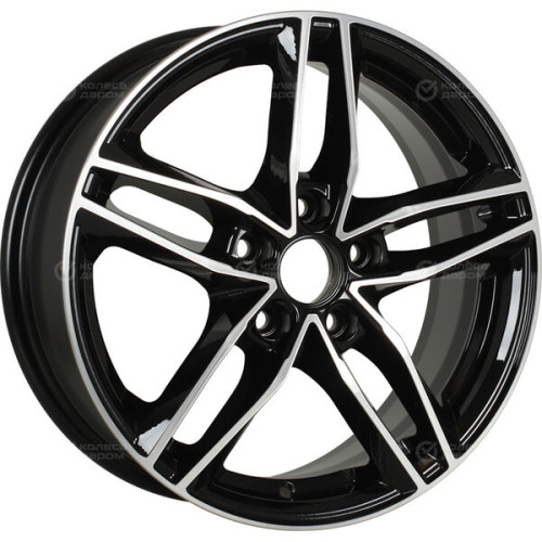 Колесный диск iFree Moskva 6.5xR16 5x114.3 ET40 DIA66.1 чёрный глянцевый с полированной лицевой частью