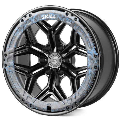 Легковой диск Skill Wheels SV185 10x20 6x139,7 ET10 77,8 Чёрный матовый + карбон SFC18