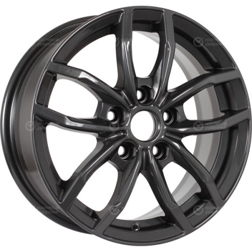 Колесный диск КиК Фрост 6.5xR15 5x108 ET50 DIA63.35 насыщенный темно-серый полностью полированный