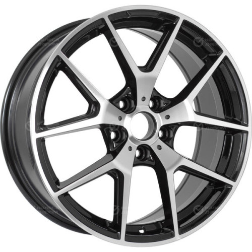 Колесный диск Replay LX170 8xR18 5x114.3 ET30 DIA60.1 черный глянцевый с полированной лицевой частью