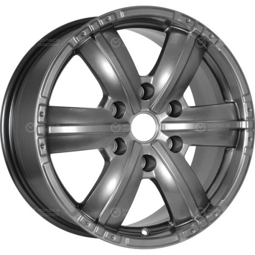 Колесный диск КиК Окинава 7.5xR17 6x114.3 ET30 DIA66.1 темно-серебристый