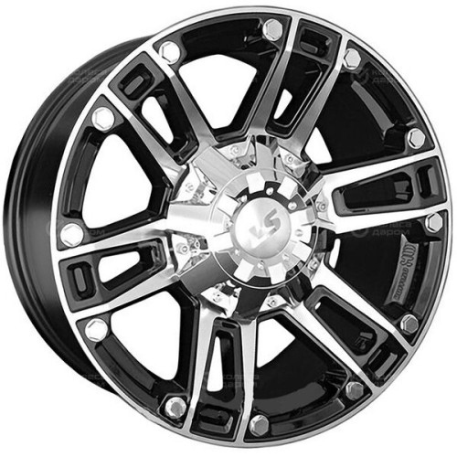 Колесный диск LS LS 558 8xR17 6x139.7 ET36 DIA100.1 черный полностью полированный