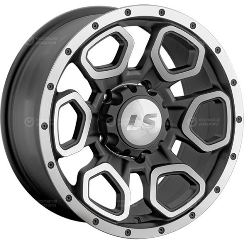 Колесный диск LS LS 1345 9xR17 5x150 ET25 DIA110.1 черный матовый полностью полированный