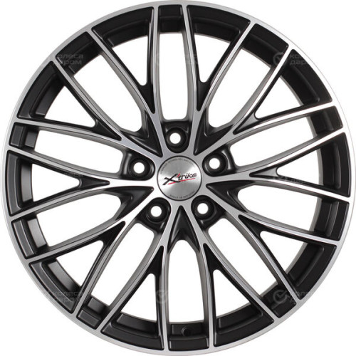 Колесный диск X-trike X130 7.5xR18 5x114.3 ET45 DIA67.1 черный матовый с полированной лицевой частью