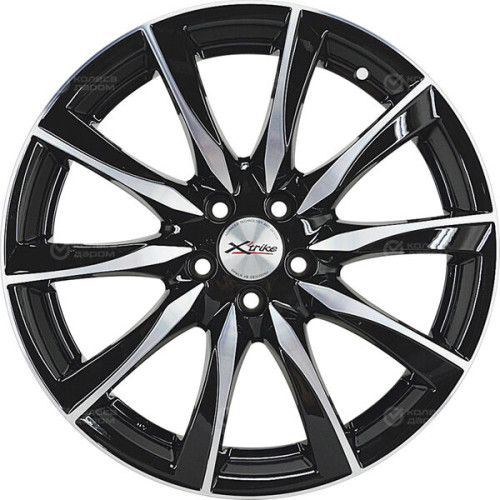 Колесный диск X-trike X120 7xR17 5x114.3 ET45 DIA67.1 черный глянцевый с полированной лицевой поверхностью