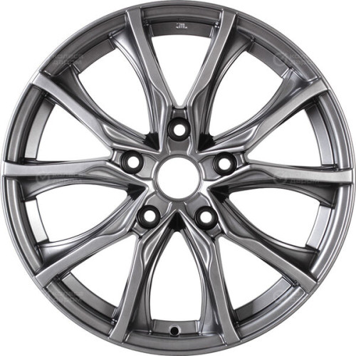 Колесный диск КиК Твист 7.5xR17 5x108 ET45 DIA67.1 темно-серебристый