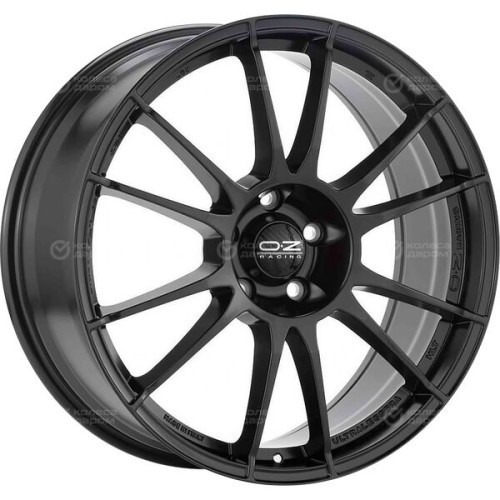 Колесный диск OZ ULTRALEGGERA HLT 9xR20 15x130 ET55 DIA84 чёрный матовый и хромированные вставки
