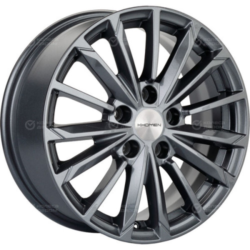 Колесный диск KHOMEN KHW1611 (ZV16_Mazda 3/ix35) 6.5xR16 5x114.3 ET45 DIA67.1 насыщенный темно-серый