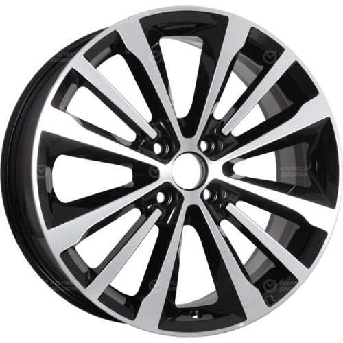 Колесный диск iFree Андерсен 7xR17 4x100 ET41 DIA60.1 чёрный глянцевый с полированной лицевой частью