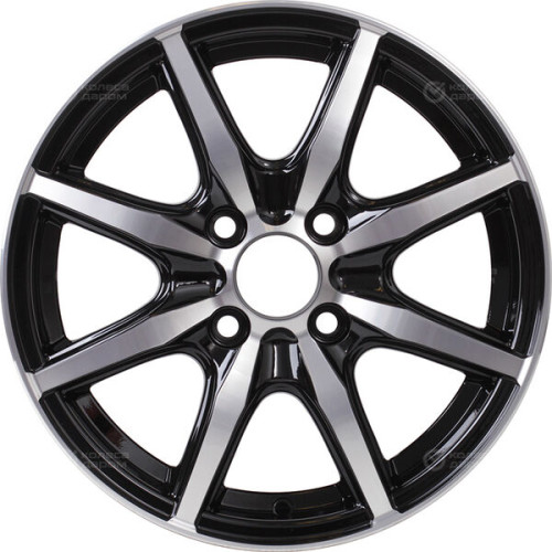 Колесный диск VENTI 1415 5.5xR14 4x100 ET43 DIA60.1 глянцевый черный с полированной лицевой частью