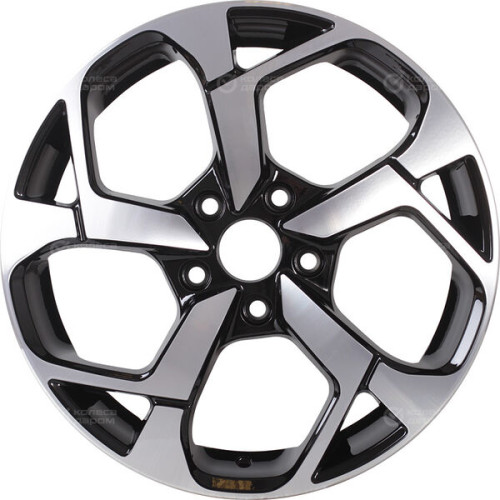 Колесный диск RST R067 7xR17 5x108 ET36 DIA65.1 глянцевый черный с полированной лицевой частью