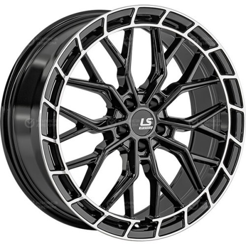 Колесный диск LS FlowForming LS RC97 8.5xR20 5x108 ET30 DIA65.1 черный с полированным ободом