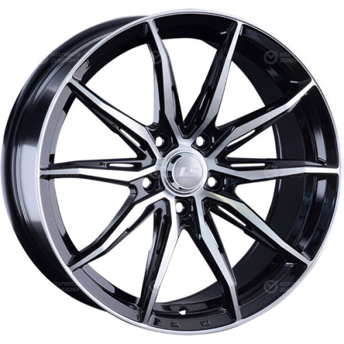 Колесный диск LS LS 1055 7.5xR17 5x114.3 ET45 DIA67.1 черный полностью полированный