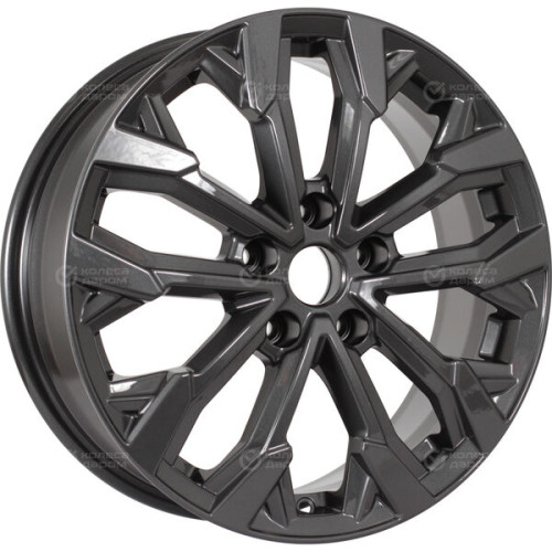 Колесный диск КиК Морейн 6.5xR17 5x108 ET50 DIA63.35 насыщенный темно-серый полностью полированный