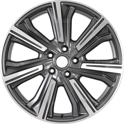 Колесный диск СКАД Premium Series Kleemann (КР1067) 8.5xR20 5x108 ET50 DIA63.35 серый глянцевый с полированной лицевой частью