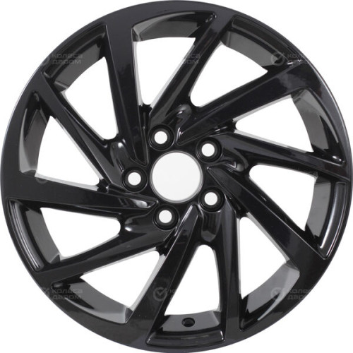 Колесный диск KDW KD1530 6xR15 4x100 ET46 DIA54.1 (уценка) черный глянцевый