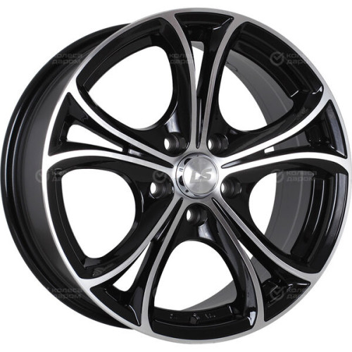 Колесный диск LS LS 393 7.5xR17 5x114.3 ET45 DIA73.1 черный полностью полированный