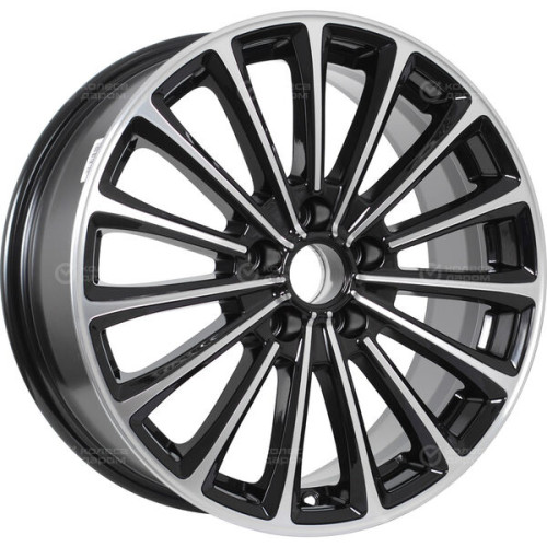 Колесный диск X-trike X136 7xR17 5x114.3 ET35 DIA67.1 (уценка) черный глянцевый с полированной лицевой поверхностью