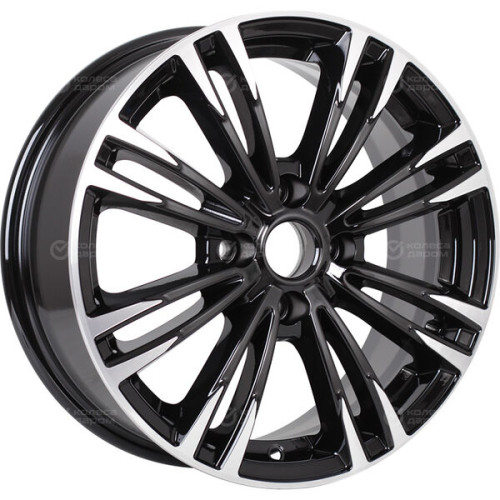 Колесный диск СКАД Ламар 6.5xR16 4x108 ET37.5 DIA63.35 черный глянцевый с полированной лицевой поверхностью