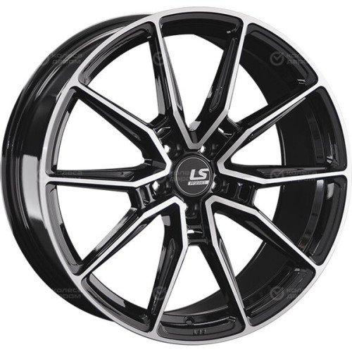 Колесный диск LS FlowForming LS RC58 9xR20 5x114.3 ET40 DIA67.1 черный полностью полированный