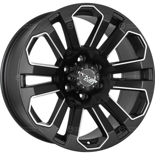 Колесный диск PDW HAZARD 8xR17 6x139.7 ET36 DIA100.1 черный матовый с полировкой