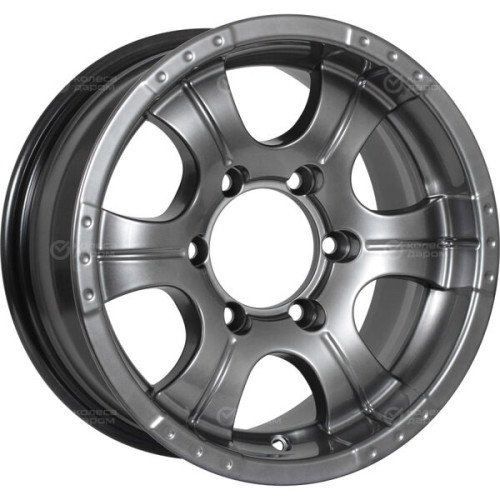 Колесный диск КиК Байконур 7xR15 5x139.7 ET-5 DIA110.1 темно-серебристый
