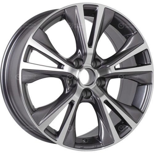 Колесный диск Replay KI232 7.5xR18 5x114.3 ET46 DIA67.1 насыщенный темно-серый полностью полированный