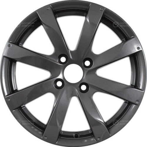 Колесный диск КиК Джемини-оригинал 6xR15 4x100 ET48 DIA60.1 насыщенный темно-серый полностью полированный