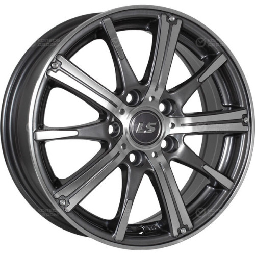 Колесный диск LS LS 209 6.5xR16 5x100 ET48 DIA56.1 насыщенный темно-серый полностью полированный