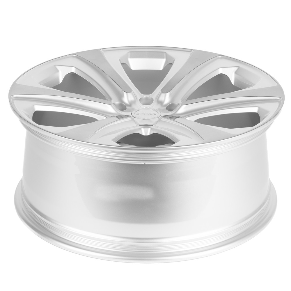 Легковой диск Skill Wheels SV628-SL095 9x22 6x139,7 ET28 106,1 Серый + полированные спицы