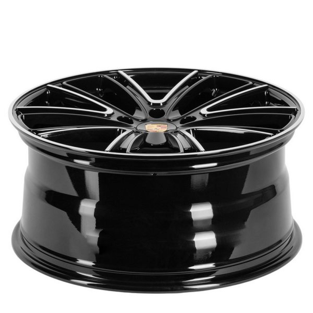 Легковой диск CMST FG482 11x21 5x130 ET60 71,6 чёрный + полированные спицы