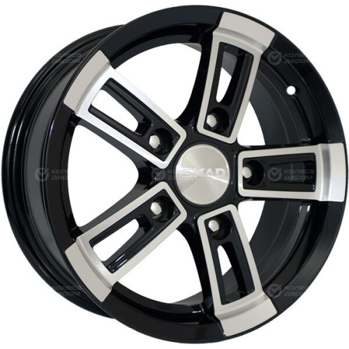 Колесный диск СКАД ТОР 6.5xR15 5x139.7 ET40 DIA98.5 черный глянцевый с полированной лицевой поверхностью