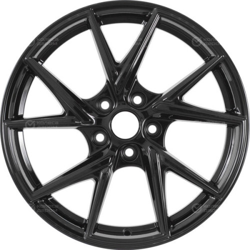 Колесный диск WUP Up105 7xR17 5x108 ET45 DIA67.1 черный глянцевый