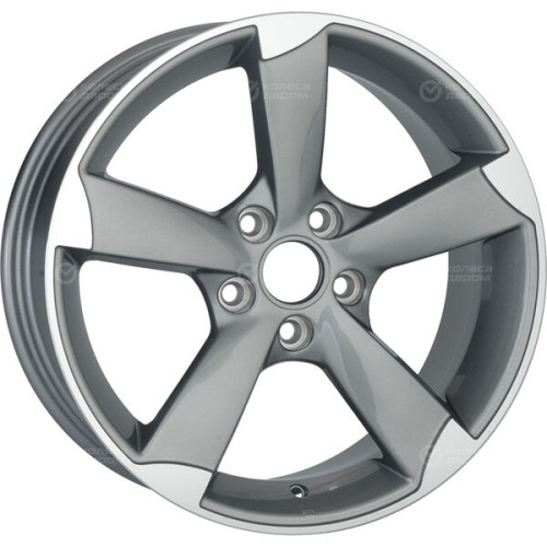 Колесный диск Replay A56 8.5xR19 5x112 ET30 DIA66.6 глянцевый темно-серый с полированной лицевой частью