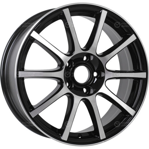 Колесный диск CrossStreet CR16 7xR17 5x114.3 ET45 DIA54.1 черный глянцевый с полированной лицевой частью