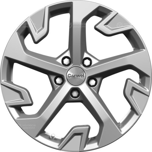 Колесный диск Carwel Таскан 262 7.5xR18 5x108 ET47 DIA60.1 темно-серебристый