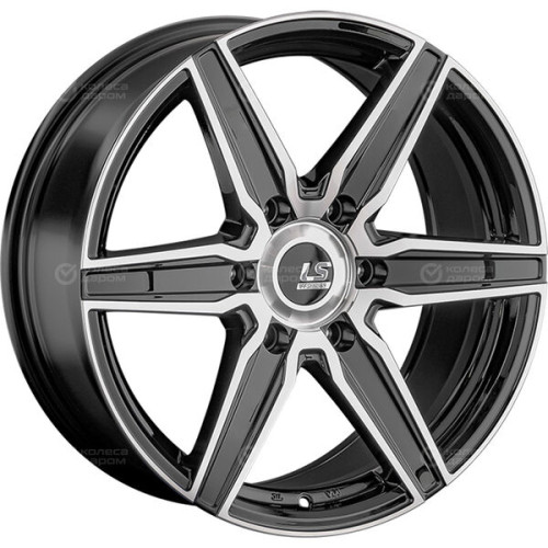 Колесный диск LS FlowForming LS RC62 8xR18 6x139.7 ET40 DIA75.1 черный полностью полированный